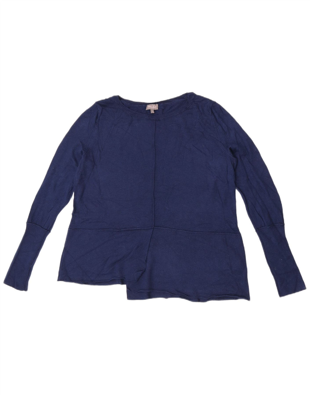 Phase Eight maglione da donna oversize con scollo a barca UK 10 piccolo blu navy