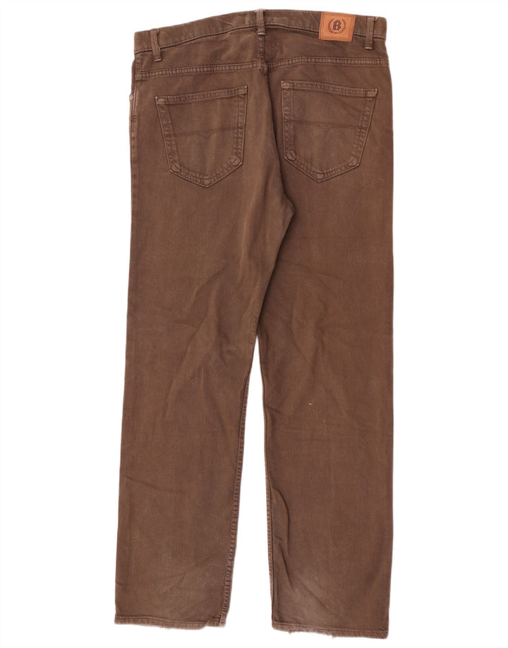 Jeans dritti Marks & Spencer da donna blu Harbour W36 L31 cotone marrone