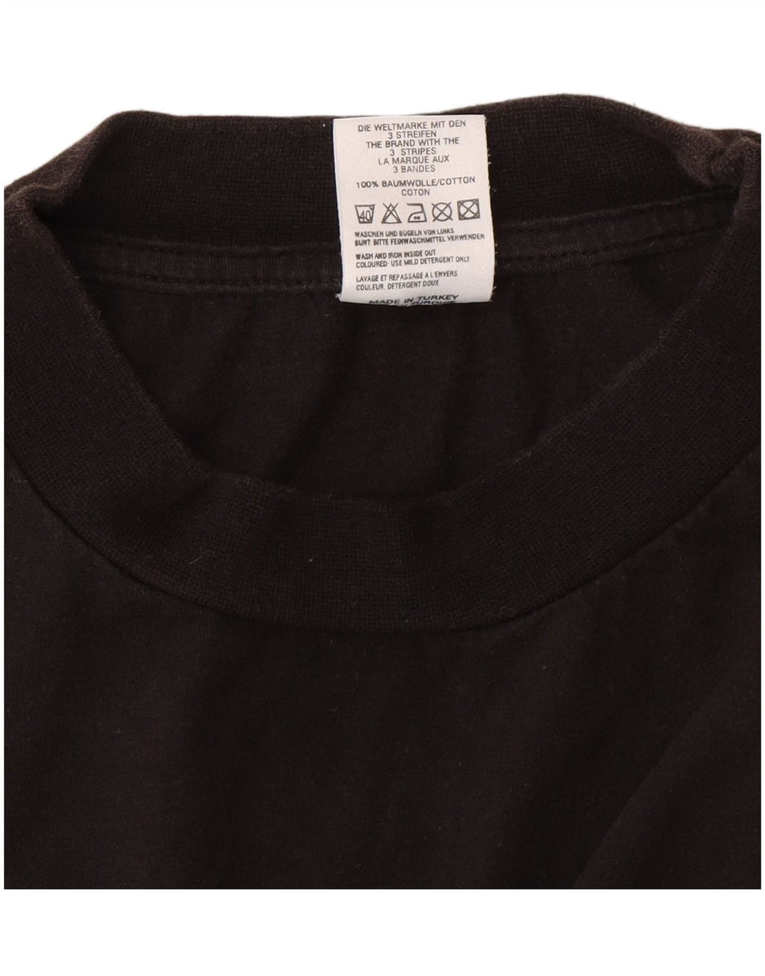 T-shirt da uomo Adidas Top XL in cotone nero