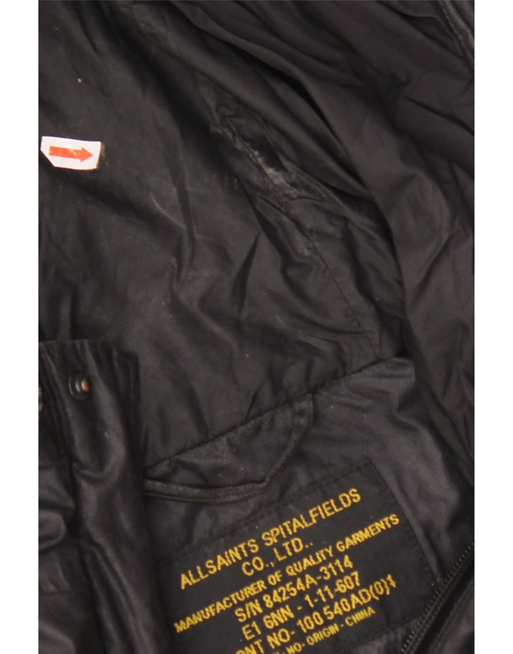 Giacca pratica da uomo con cappuccio ALL SAINTS UK 38 media nera