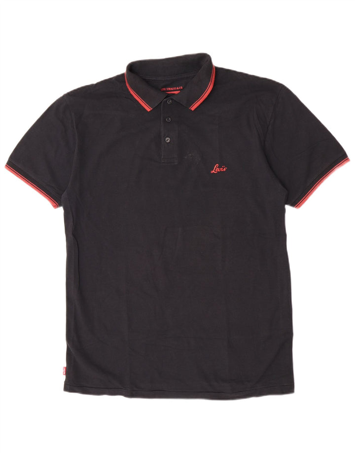 Polo Levi's da uomo 2XL in cotone nero