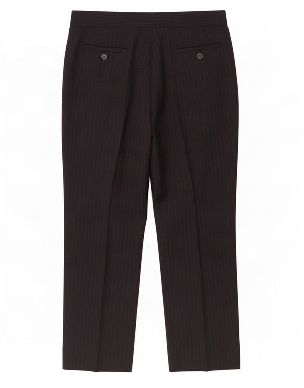 Pantaloni da abito corto da donna Jigsaw UK 10 piccoli W27 L25 gessato nero