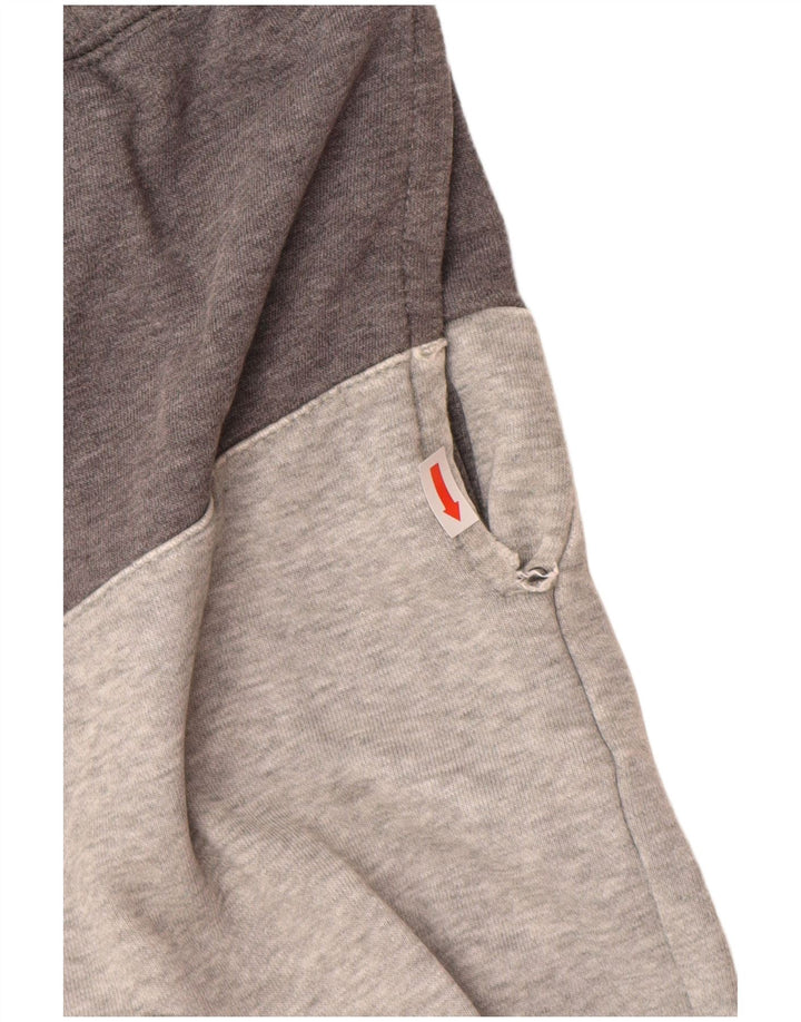 Pantaloncini sportivi da uomo NIKE grandi in cotone color block grigio