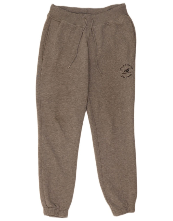 Pantaloni da tuta da donna New Balance Joggers UK 10 Small Grey Flecked