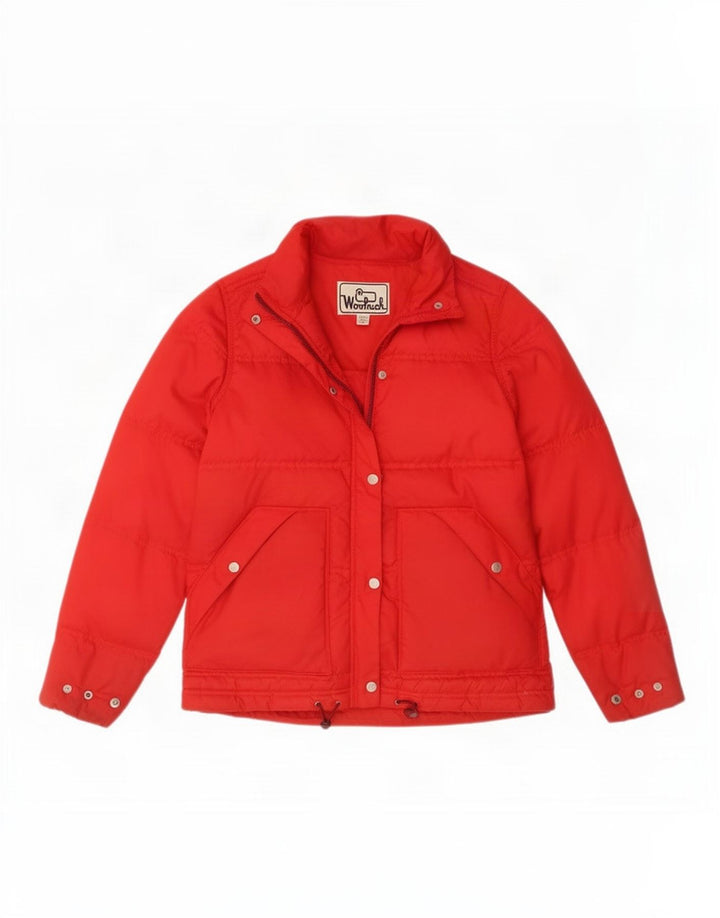 Giacca imbottita oversize da donna Woolrich UK 10 Small Poliestere rosso