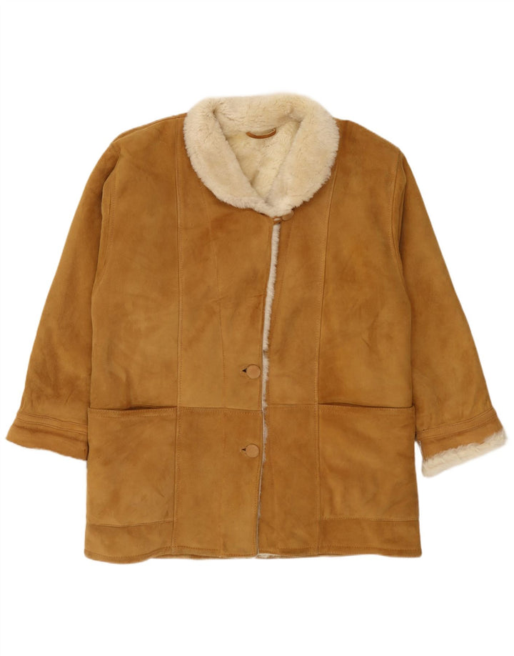 Cappotto in shearling vintage da donna EU 42 grande beige