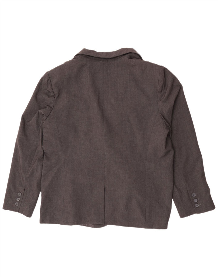 Giacca blazer a 1 bottone da donna Calvin Klein UK 20 2XL poliestere grigio