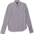 Camicia formale da uomo slim fit Dkny taglia 15 1/2 quadri blu medio