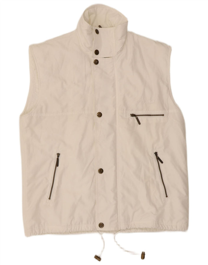 Gilet pratico da uomo Olympia UK 40 grande poliestere bianco