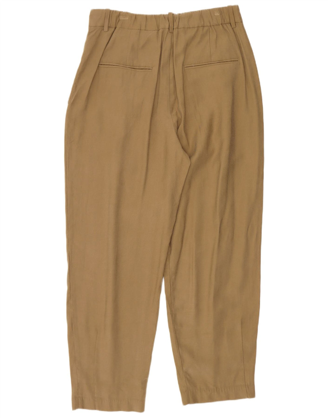 Pantaloni chino con pegging da donna Zara medi W28 L26 viscosa kaki