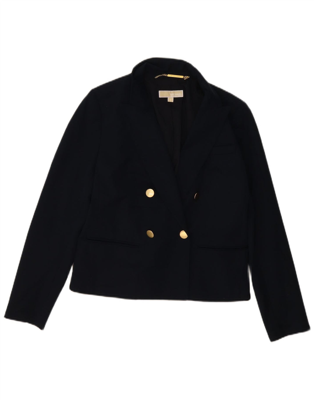 MICHAEL KORS Giacca blazer doppiopetto da donna US 8 medio blu navy