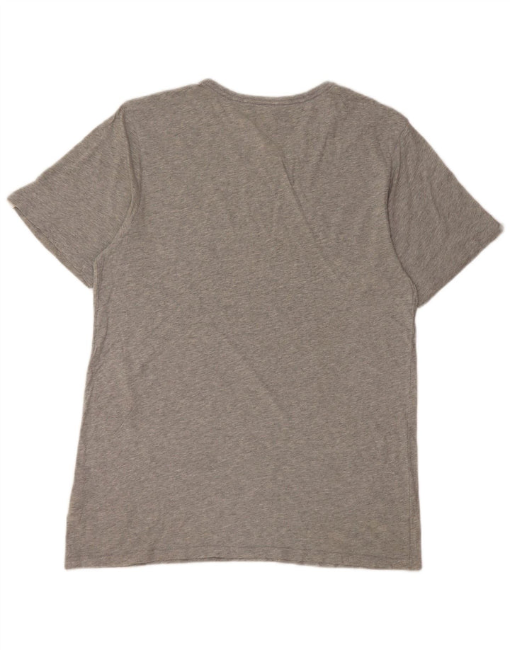 T-shirt grafica da uomo con vestibilità regolare Quiksilver, cotone grigio medio