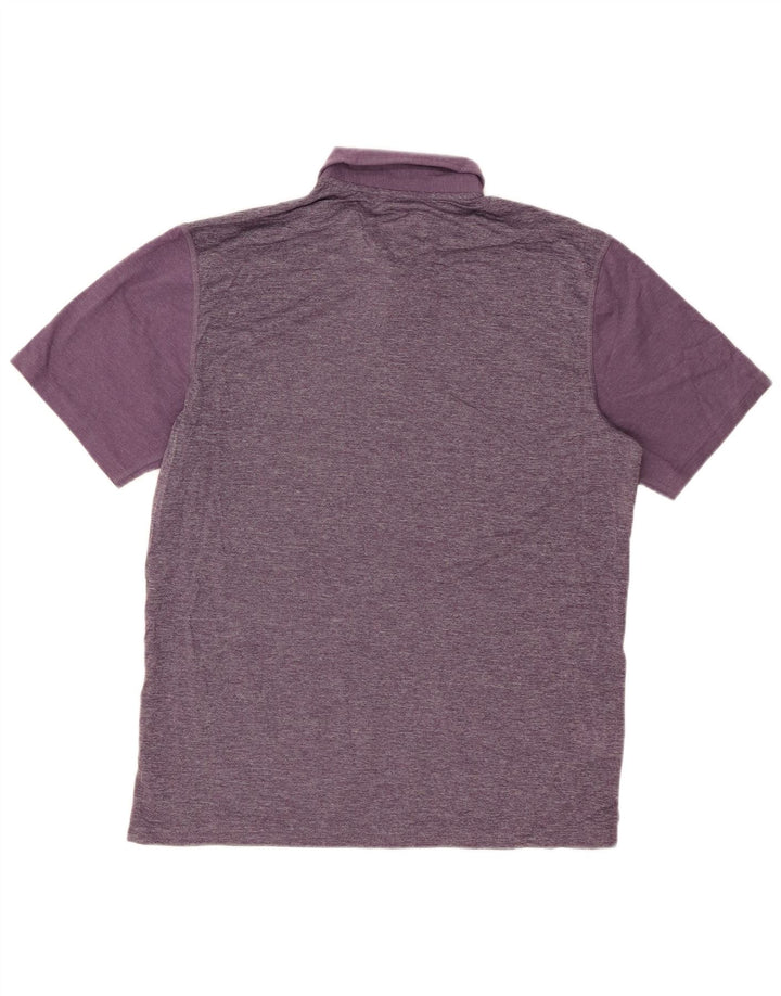 Polo da uomo EDDIE BAUER in cotone viola medio
