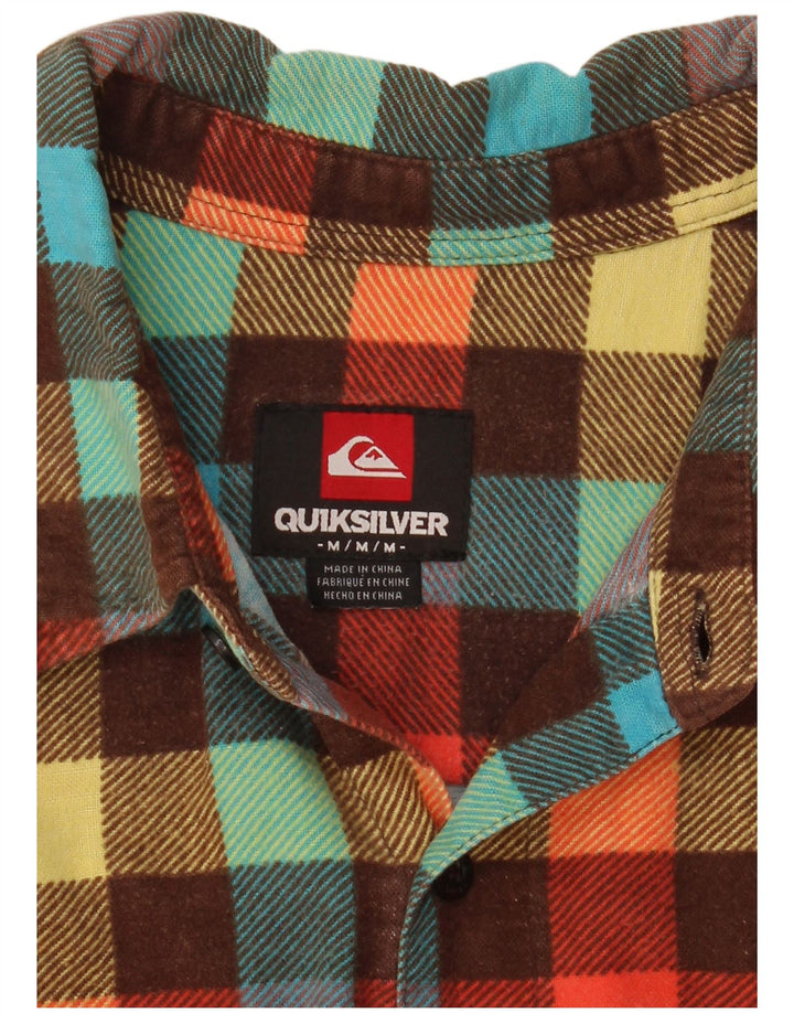Camicia di flanella da uomo Quiksilver a quadri multicolore medio