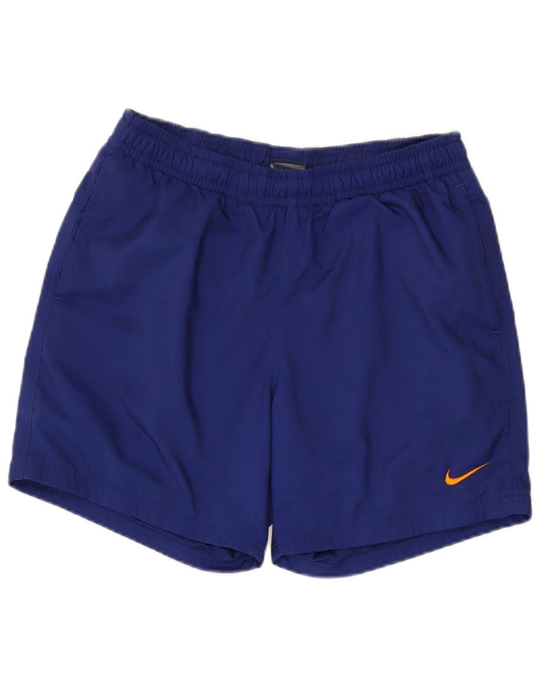 Pantaloncini sportivi Nike da uomo medi in poliestere blu navy