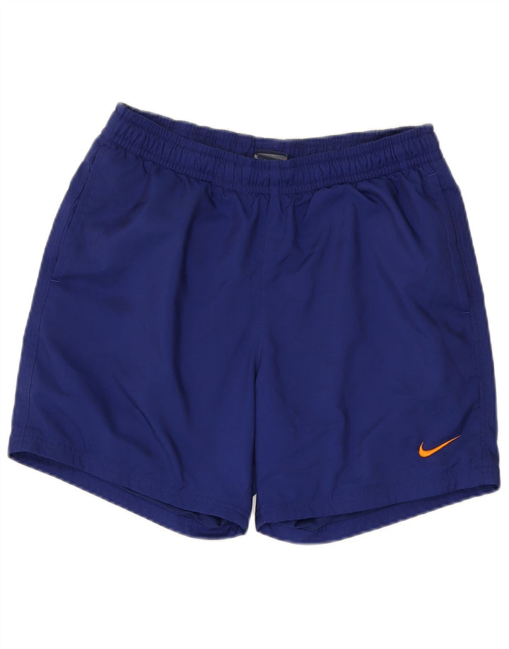 Pantaloncini sportivi Nike da uomo medi in poliestere blu navy