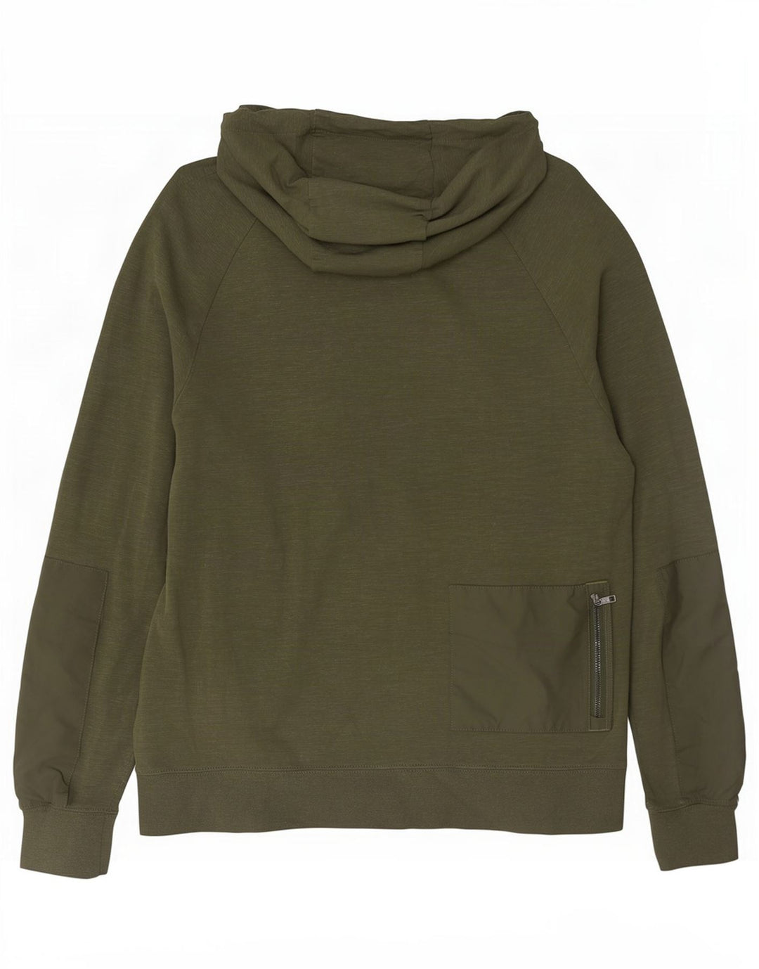 Felpa con cappuccio e zip Nike da uomo in cotone chiazzato medio kaki