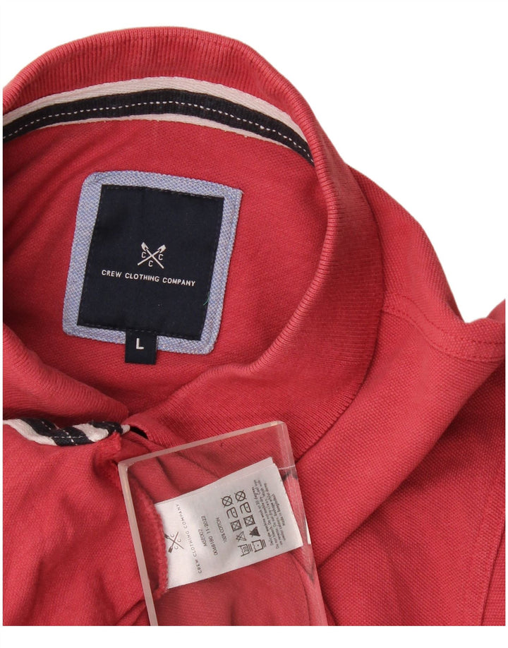 Crew Clothing Polo da uomo grande in cotone rosso