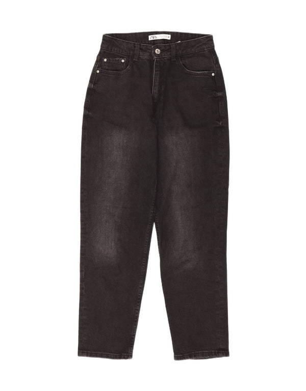 Jeans affusolati a vita alta da donna Zara EU 36 XS W26 L28 cotone nero