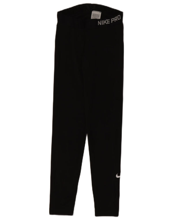 Leggings grafici da donna Nike UK 10 piccoli poliestere nero