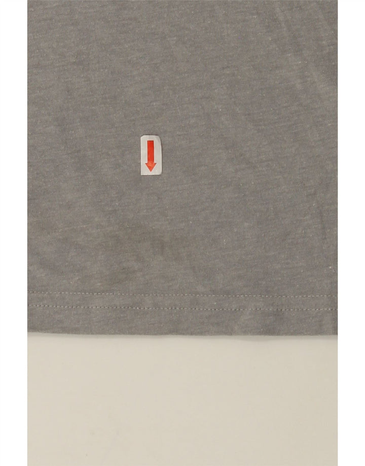 ADIDAS Mens T-Shirt Top XL Grey Polyester Vintage Adidas and Second-Hand Adidas from Messina Hembry 