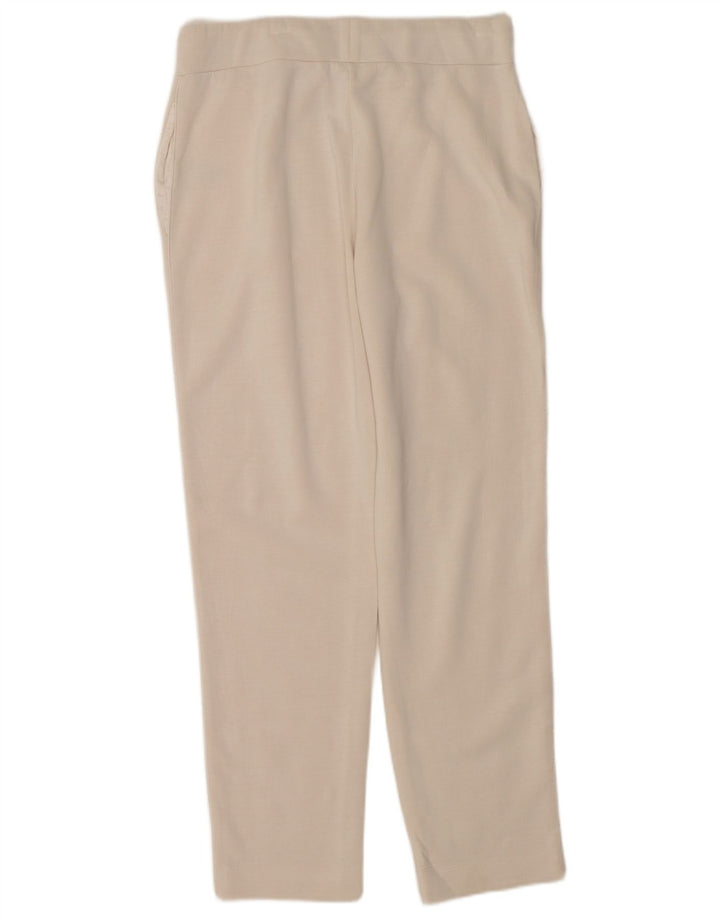 Pantaloni casual dritti da donna Ted Baker taglia 2 piccoli W32 L30 bianco sporco