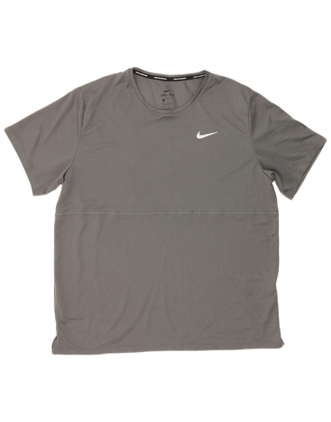 T-shirt Nike Dri Fit da uomo Top XL in poliestere grigio