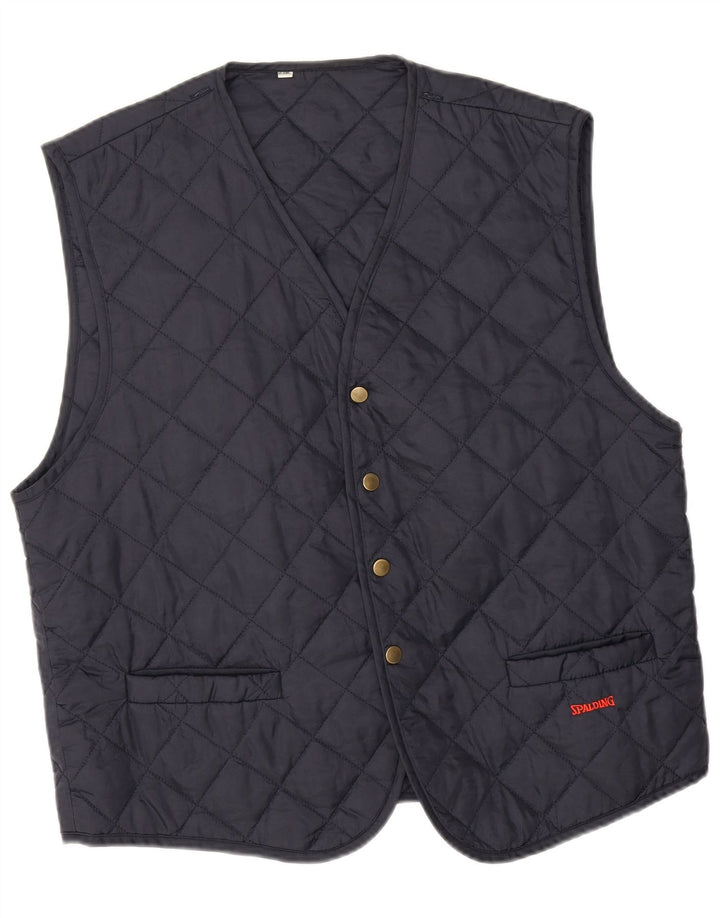 Gilet trapuntato da uomo Spalding UK 42 XL Blu navy