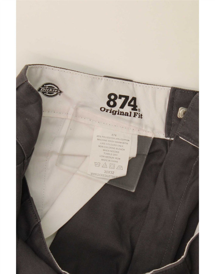 Dickies Pantaloni chino dritti da uomo con vestibilità originale W30 L32 poliestere grigio