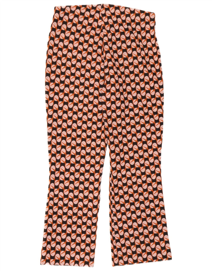 Pantaloni casual Bootcut da donna Zara grandi W30 L26 multicolore geometrico