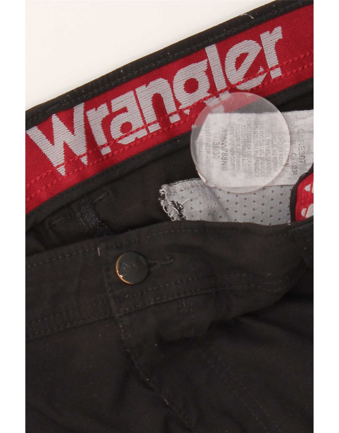 Pantaloni cargo da uomo Wrangler W36 L30 nylon nero