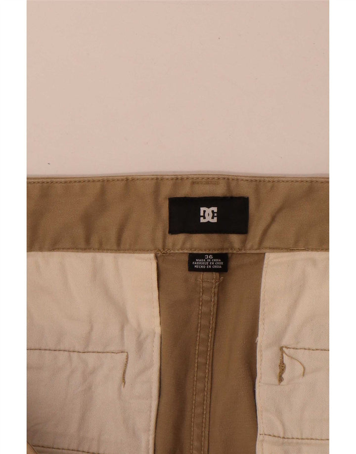 Pantaloncini chino da uomo DC W36 grandi in cotone beige