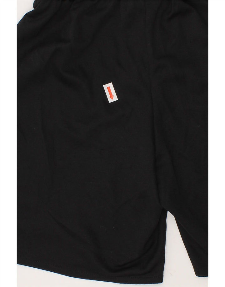 ADIDAS Boys Climalite Graphic Sport Shorts 9-10 Years Black Polyester Vintage Adidas and Second-Hand Adidas from Messina Hembry 