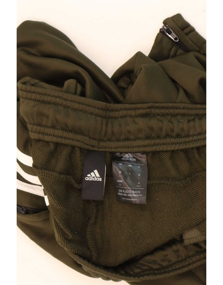 Pantaloni da tuta da uomo Adidas Large in poliestere kaki