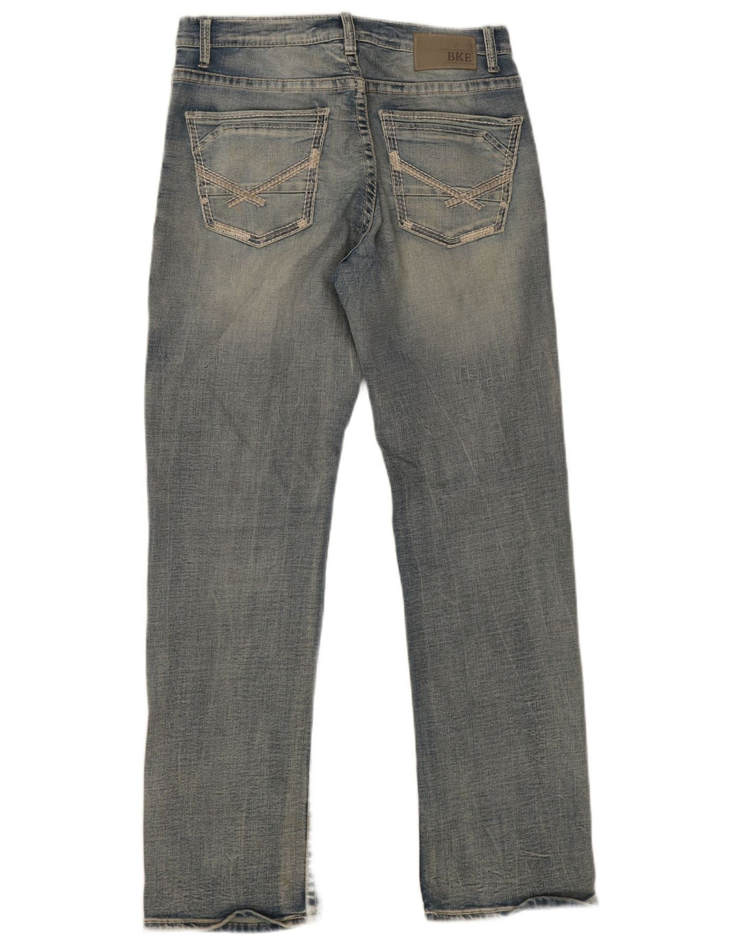 BKE Womens Tyler Straight Jeans W31 L31 Blue Cotton
