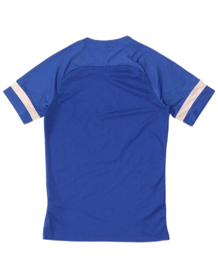 NIKE T-shirt da uomo Dri Fit Top Small Blu in poliestere color block