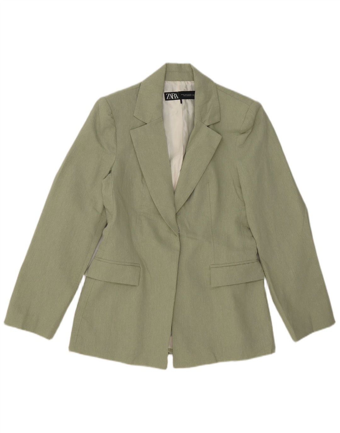 Giacca blazer aperta da donna Zara UK 6 XS verde