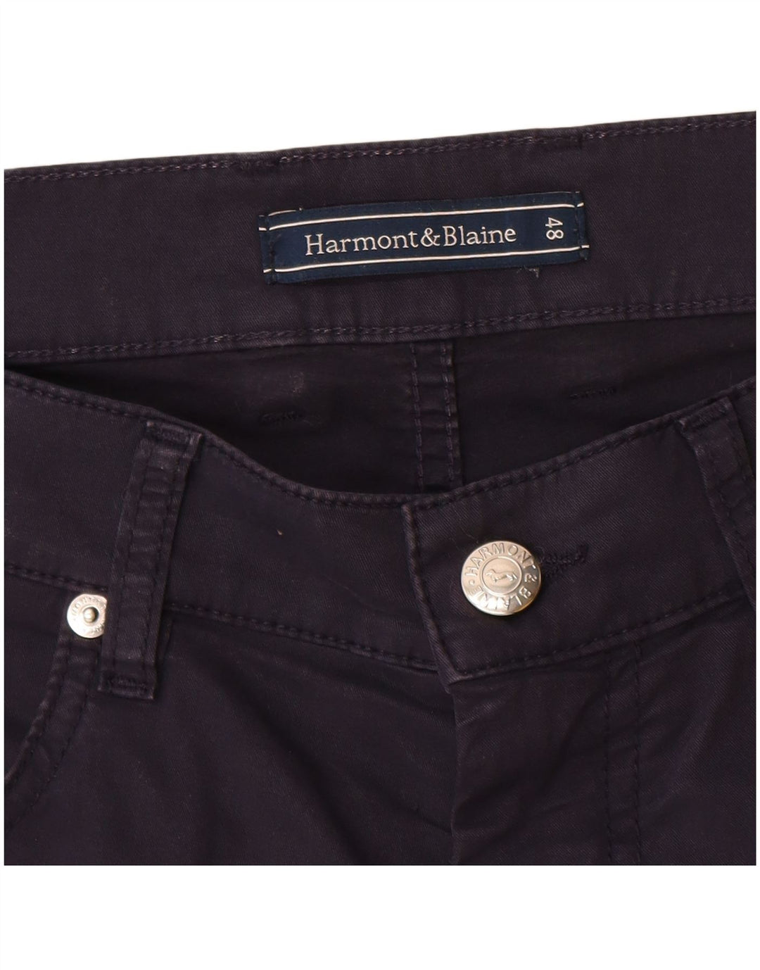 Pantaloni casual slim da uomo Harmont & Blaine IT 48 medio W32 L33 blu navy