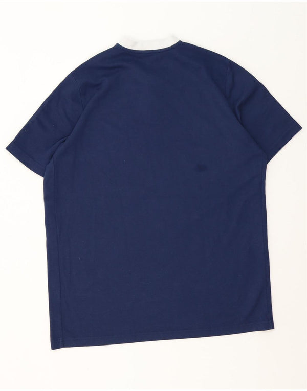 T-shirt ADIDAS Aeroready da uomo grande blu navy