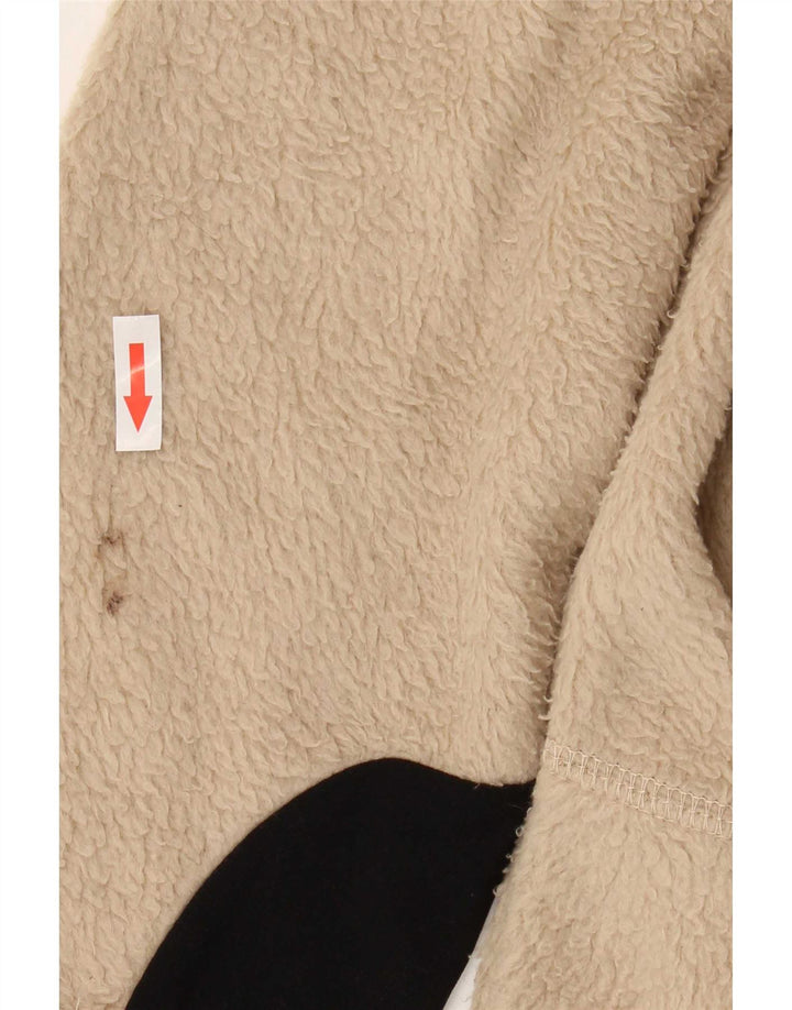Giacca in pile da uomo Fila UK 40 Large Beige Colourblock Poliestere