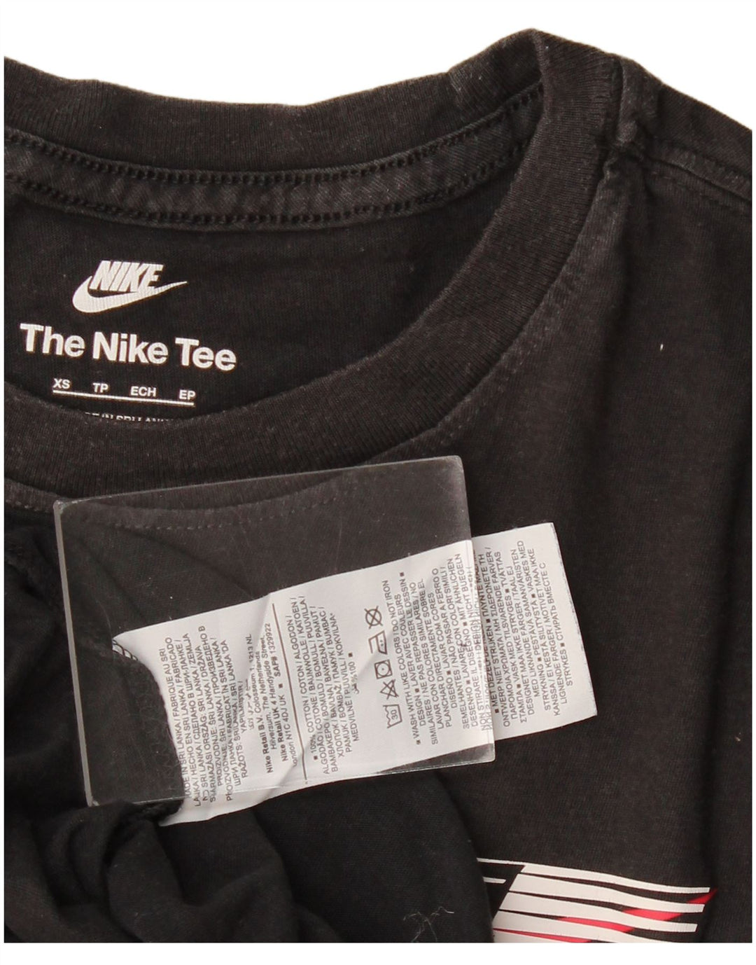 T-shirt grafica da uomo Nike Top XS in cotone nero