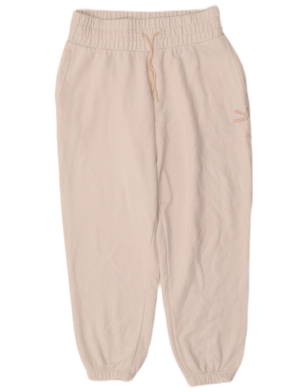 Pantaloni da tuta da uomo PUMA Joggers grandi in cotone bianco