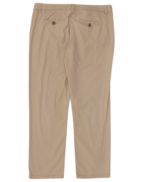 FAT FACE Pantaloni chino con pegging da donna UK 12 Medio W32 L28 Cotone beige