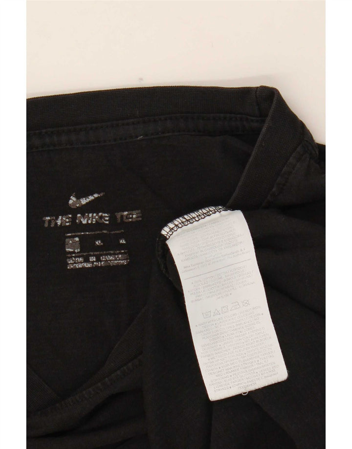 T-shirt da uomo Nike Top grande in cotone nero
