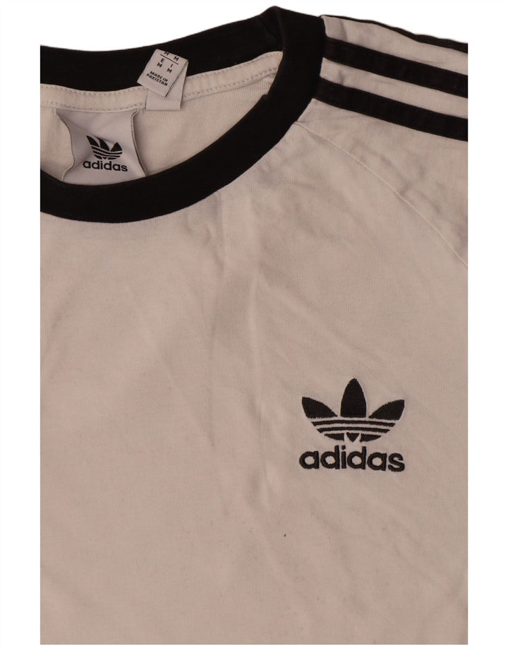 T-shirt da uomo Adidas Top in cotone bianco medio