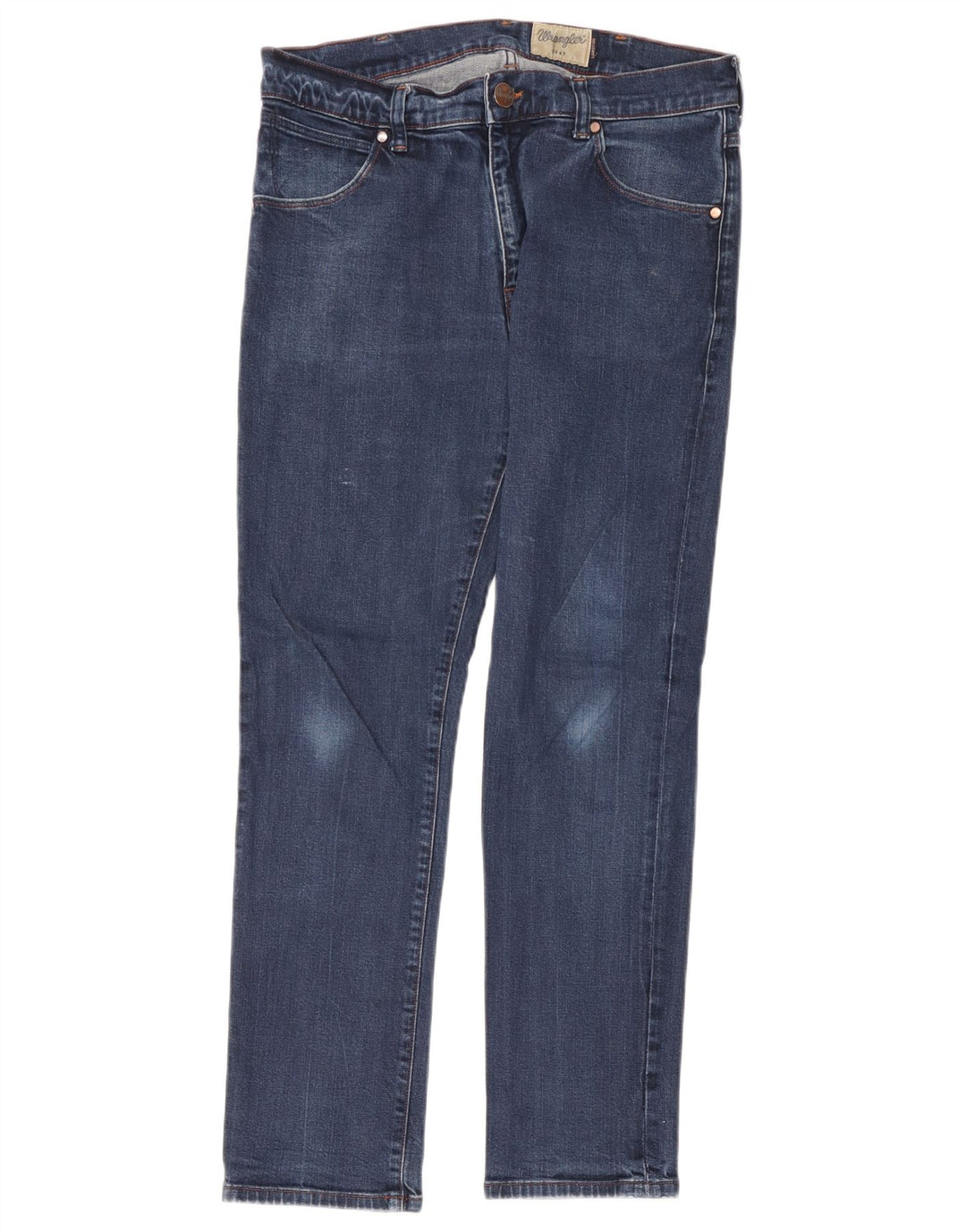 Jeans dritti da uomo Wrangler W34 L32 cotone blu