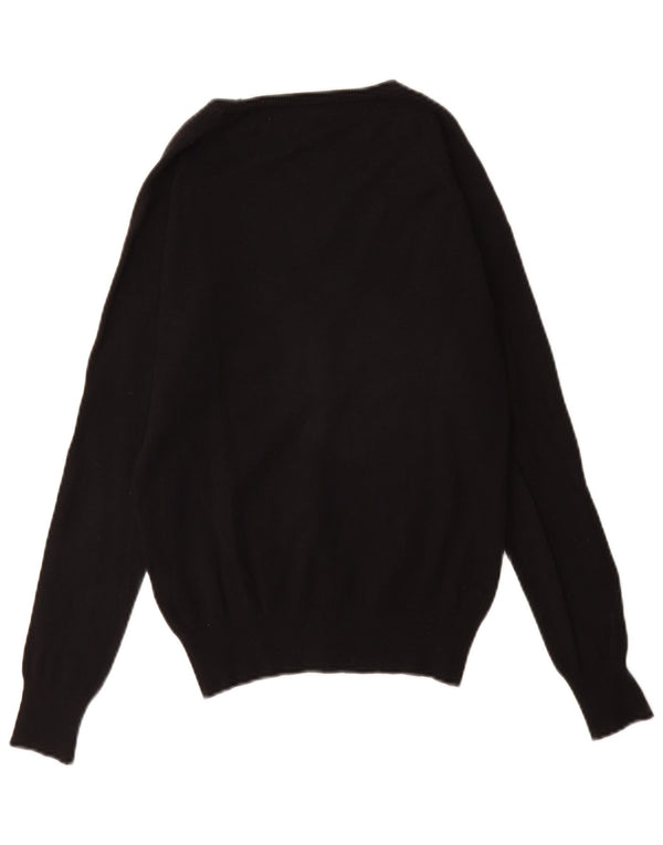Maglione cardigan da donna Zara UK 10 piccolo cotone nero