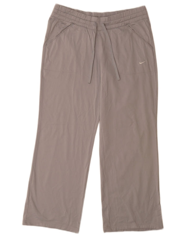Pantaloni della tuta da donna Nike UK 14 Poliestere grigio medio