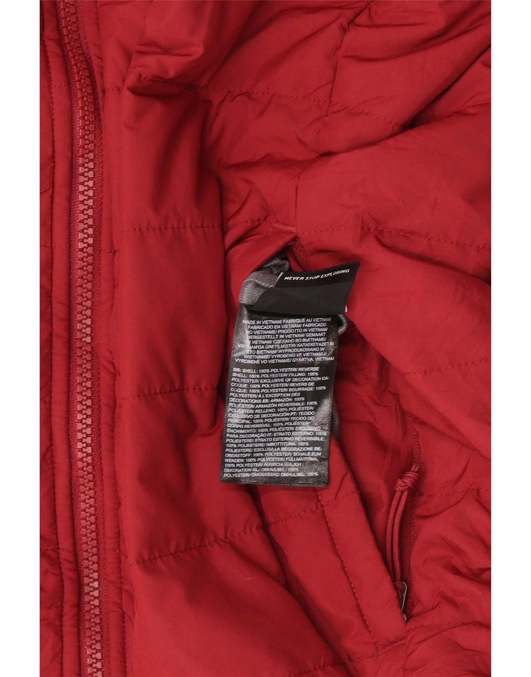 Giacca imbottita reversibile da donna The North Face UK10 piccola bordeaux