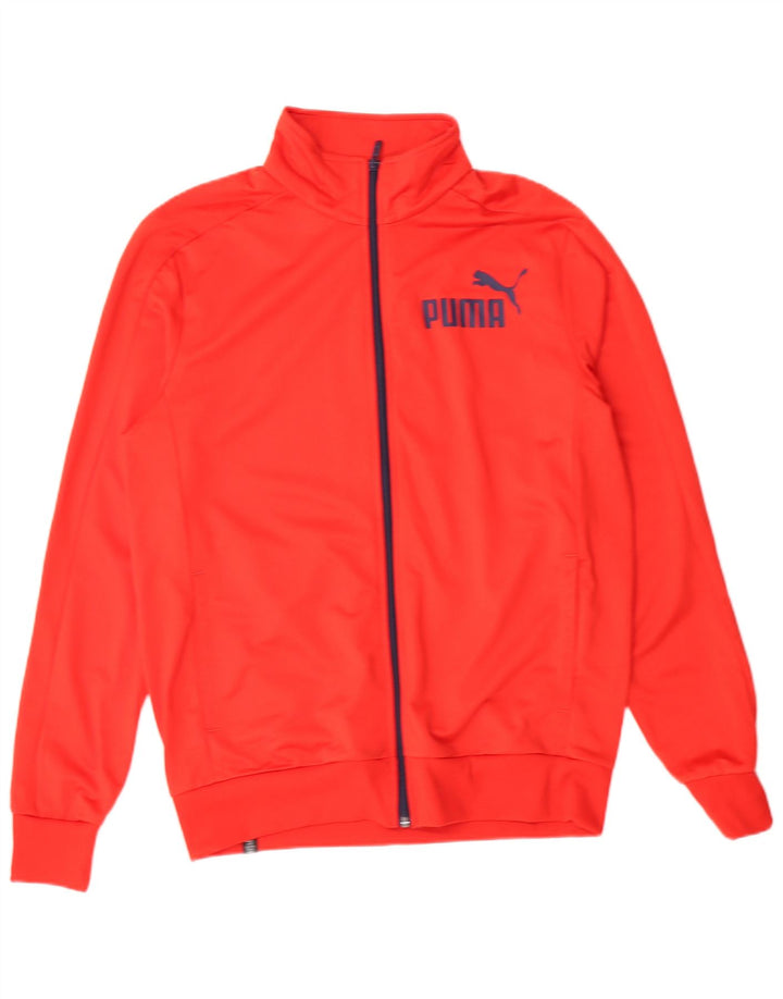 Giacca da ginnastica grafica da uomo Puma, colore rosso medio, in poliestere